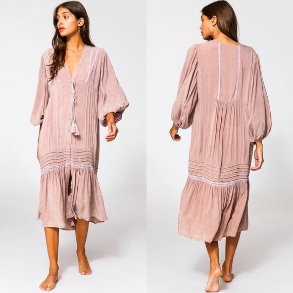 Young Fabulous & Broke Dresses & Skirts - Young Fabulous Broke Joplin Boho Midi Dress Large